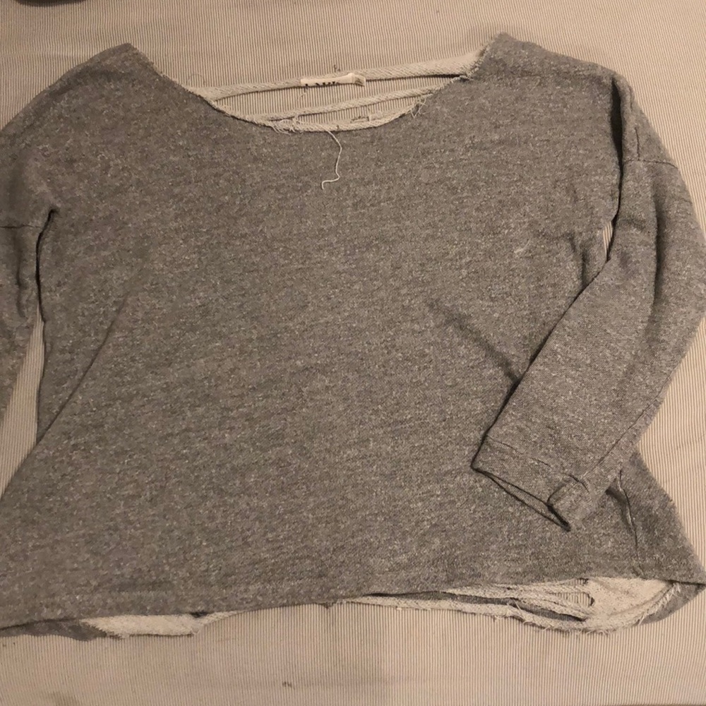 long sleeve with ripped back